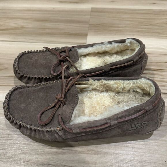 Ugg Australia Brown and Tan Slippers Women’s 8 - Picture 2 of 7